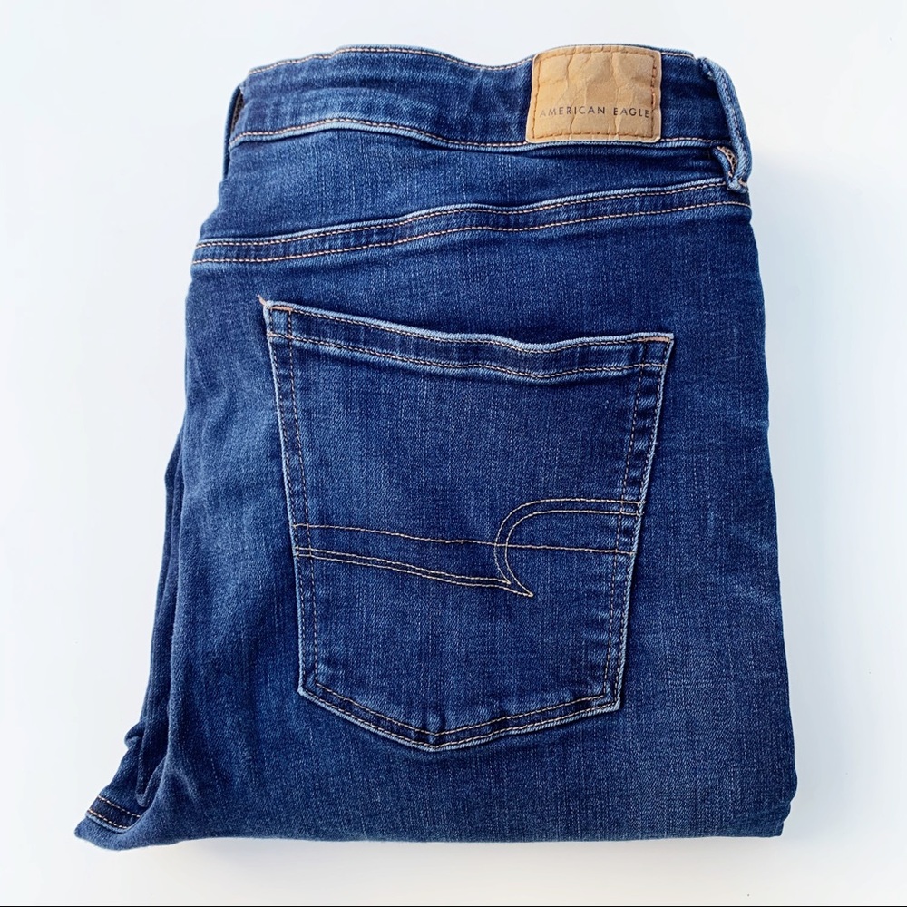 SLIM STRAIGHT CROP STRETCH AMERICAN EAGLE jeans